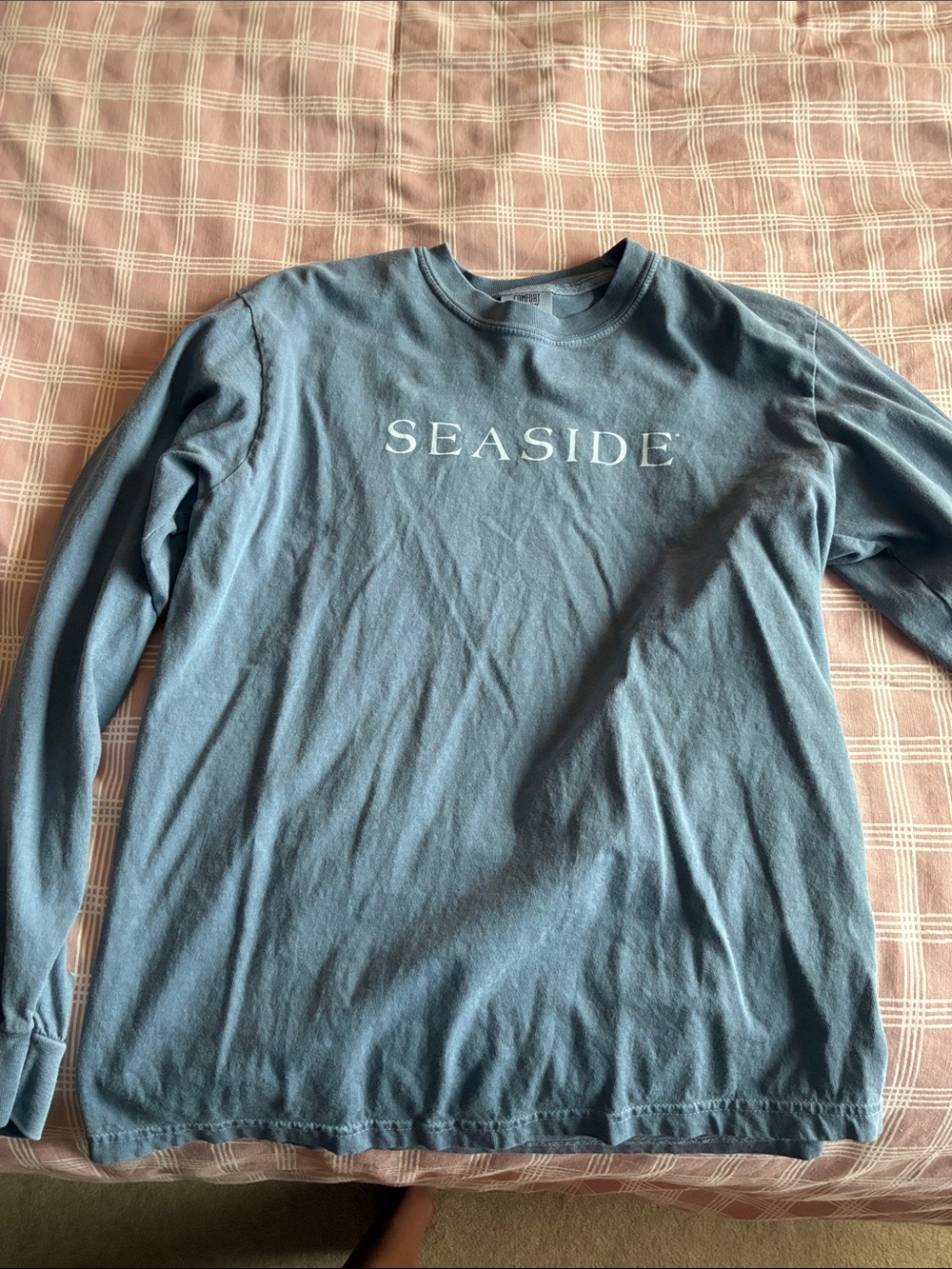 Seaside Women's Long Sleeve Tee - Dusty Blue